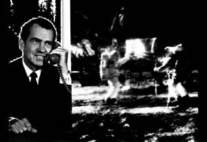 Richard Nixon phones Neil Armstrong